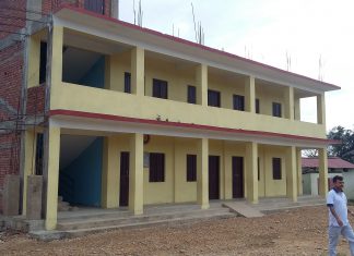 Bhrikuti Secondary School, Uttarpani building reconstruction