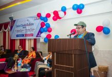 President Rtn. Suyash Raj Parajuli addressing in the 31st Installation Ceremony