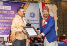 Accepting the request of the past president Ashok Shrestha, The Club respectfully farewell him.